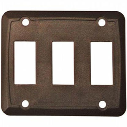 Picture of Diamond Group  3-Pack Brown Triple Opening Switch Plate Cover DG318PB 19-0411                                                