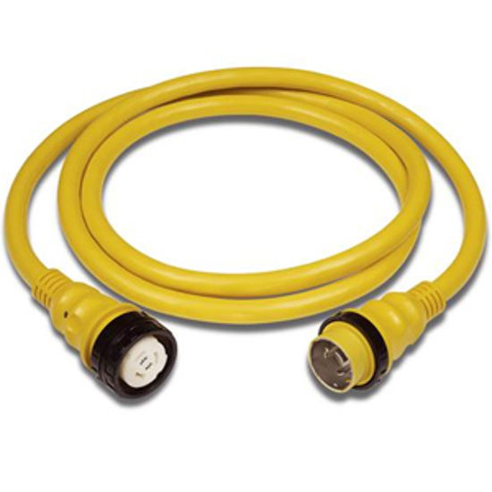 Picture of Marinco Power+Plus 35' L 50A Yellow Power Cord 6152SPPRV-35 19-0439                                                          