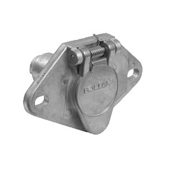 Picture of Pollak  4-Way Round Metal Trailer Connector 11-404 19-0808                                                                   