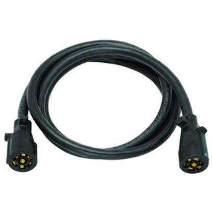 Picture of Bargman  7-Way Molded Trailer Wiring Connector Adapter w/8' Cable 50-67-210 19-0897                                          