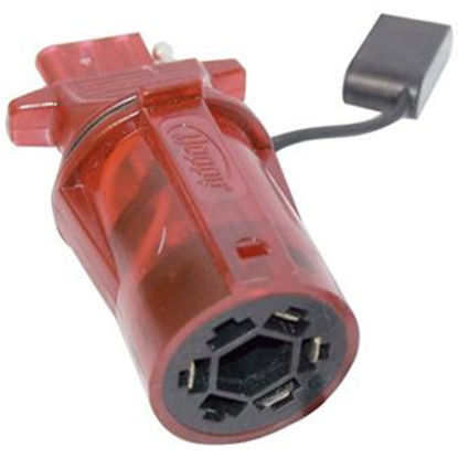 Picture of Hopkins Plug In Simple (TM) 7-Blade To 4-Flat Trailer Wiring Connector Adapter 47335 19-1193                                 