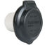 Picture of Marinco  Black 125V/ 30A Indoor/ Outdoor Single Receptacle 304EL-BRV.BLK 19-1689                                             