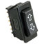 Picture of JR Products  Black 12V/ 120A Rocker Switch 13955 19-2598                                                                     