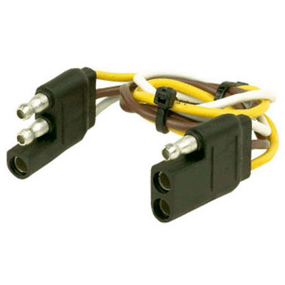 Picture of Husky Towing  12" 3-Flat Trailer Wiring Extension Cord/Loop, Pkg 30268 19-3839                                               