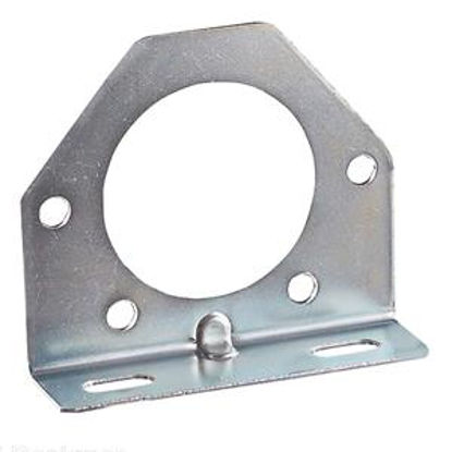 Picture of Pollak  7 Way Heavy Duty Socket Mounting Bracket Trailer Connector Adapter P771 19-4563                                      