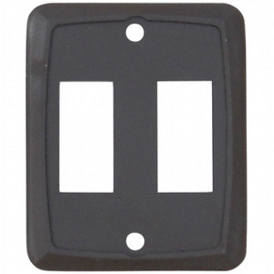 Picture of Diamond Group  Brown 125V/ 16A SPST Double Rocker Switch w/ Bezel DGZ721VP 19-5025                                           