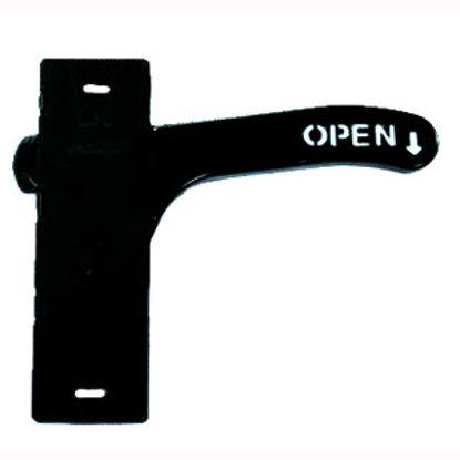 Picture of AP Products  Black Left Hand Entry Door Latch 015-201472 20-0419                                                             