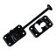 Picture of JR Products  Black Plastic 6" Straight Entry Door Holder 10434 20-0690                                                       