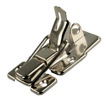 Picture of JR Products  Nickel Plated Steel Entry Door Latch 11735 20-0692                                                              