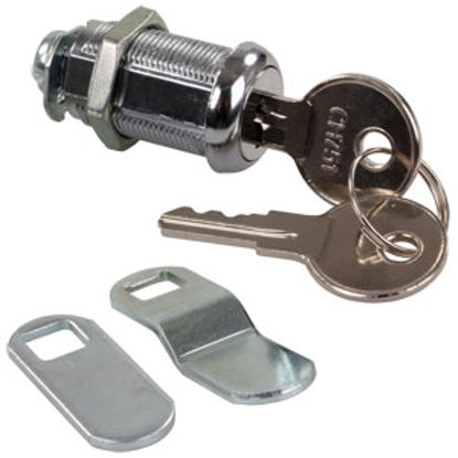 Picture of JR Products  1-1/8" Standard Key Baggage Door Lock 00325 20-1217                                                             