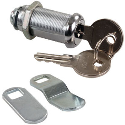 Picture of JR Products  1-3/8" Standard Key Baggage Door Lock 00335 20-1218                                                             
