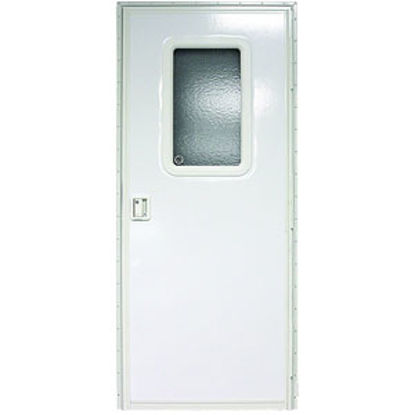 Picture of Lippert  Polar White Left Opening 24"W x 72"H Radius Entry Door V000381478 20-1457                                           