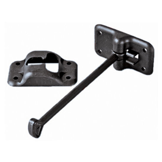 Picture of RV Designer  Black Plastic 6" Straight T-Style Entry Door Holder E236 20-2007                                                