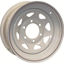 Picture of Americana  16" x 6" 6-Lug White w/ Stripes Trailer Wheel 20740 21-0015                                                       