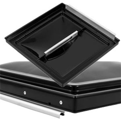 Picture of Camco  Black Polypropylene 14" x 14" Elixir Style Roof Vent Lid 40170 22-0412                                                