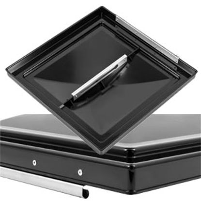 Picture of Camco  Black Polycarbonate 14" x 14" Ventline Style Roof Vent Lid 40178 22-0431                                              