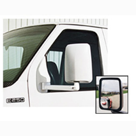 Picture of Velvac 2020 Mode Black Right Side Manual Flat Glass Foldaway Non-Heated Mirror 714558 23-0137                                