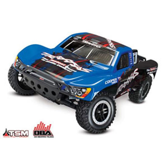 Picture of Traxxas SLASH VXL Blue Slash VXL Ready-To-Race RC Vehicle 58076-21BLU 25-8849                                                