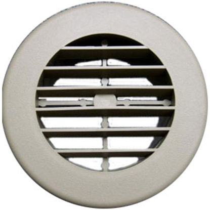 Picture of D&W INC.  Black 4" Round 360 Deg Rotation Heating/ Cooling Register w/o Damper 3940BK 69-1282                                
