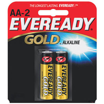 Picture of Eveready Gold (TM) 1.5V Zn-MnO2 AA Alkaline Battery A91BP-2 69-5093                                                          