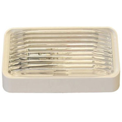 Picture of Gustafson  Clear w/Amber Lens Rectangular Porch Light w/o Switch GSAM4017 69-5182                                            