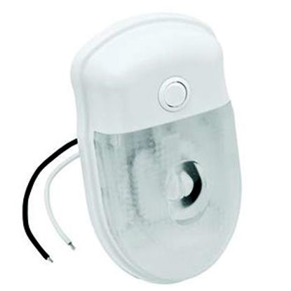 Picture of Bargman 76 Series Clear Lens Ceiling Mount Interior Light w/Switch 3176123 69-8414                                           