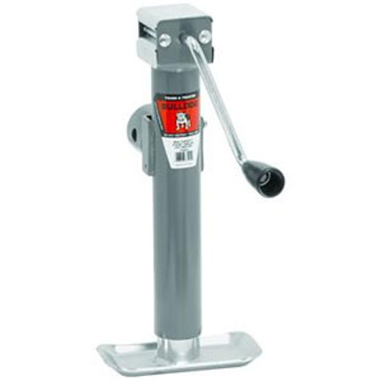 Picture of Bulldog-Fulton  Gray 5000 Lb Round Sidewind Swivel Trailer Jack 1782010117 69-8433                                           