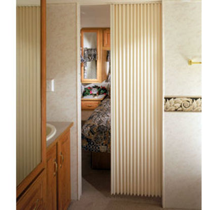Picture of Irvine  Ivory 24"x75" HD Fabric Pleated Folding Interior Door 2475FDIVBH 69-9188                                             