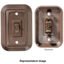 Picture of RV Designer  Brown SPST Triple Rocker Switch w/Bezel for Entry Step S659 69-9752                                             