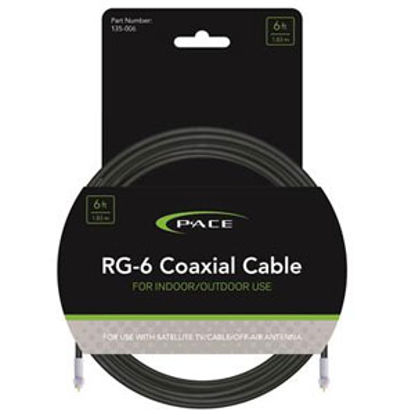 Picture of Pace  6Ft Coaxial Cable 135-006 72-0318                                                                                      