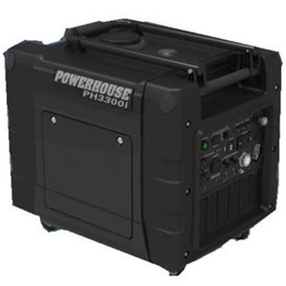 Picture of Powerhouse  3300W Gasoline Electric/Recoil Start Inverter Generator 67226 72-0679                                            