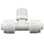 Picture of Flair-It  1/2" PEX x 1/2" MPT White Plastic Tee Fresh Water Coupler Fitting 16822 72-0766                                    