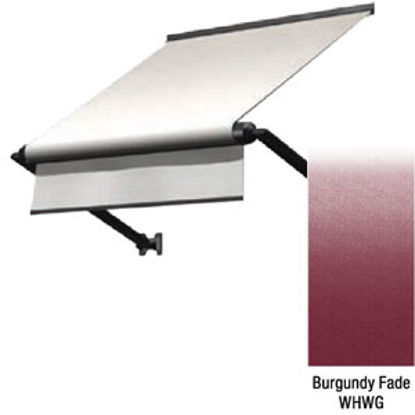 Picture of Lippert Solera Burgundy Fade Vinyl 66"L X 18"Ext Manual Window Awning V000335158 90-2390                                     