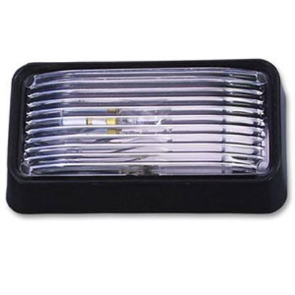 Picture of Bargman 78 Series Black w/Clear Lens Rectangular Porch Light w/o Switch 30-78-522 94-5102                                    