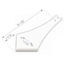 Picture of JR Products  Polar White Slide Out Corner Guard 559-C 95-1454                                                                
