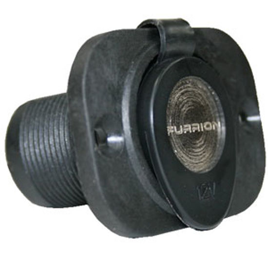 Picture of Furrion  Black 12V Indoor Single Receptacle 381727 95-3534                                                                   